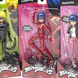 COPY - 3 Miraculous ladybug character Figurines. LAST SETOF 3